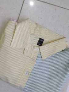Striped Ruffle Sleeve Blouse