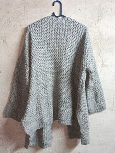 Oversized Winter Fashion Shrug Grey