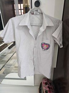 White Button-Up Shirt combo of 2