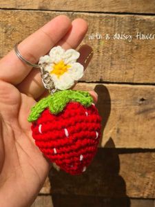 Cute Strawberry Keychain