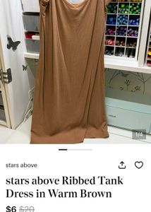 Cozy Brown Spaghetti Strap Dress