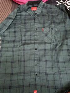 Men's Green Plaid Shirt