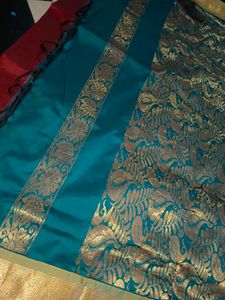 Multi Clr Pattu Saree