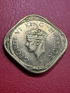 2 annas 1942 George v1 good condition