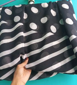 Chic Polka Dot Saree