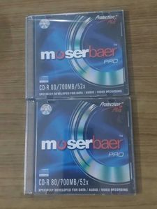 2x Moserbaer Pro Protectio plus CD- R discs