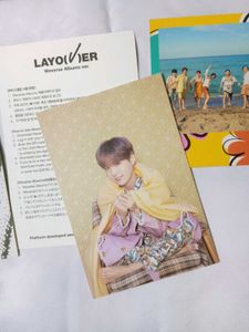 BTS CD,Polaroid,Suga postcard layover inclusions