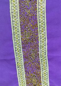 Saree blouse Eid Offer multi cut work lace kardana