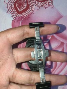 Men's Black Automatic Skeleton Watch