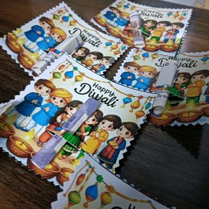 diwali 🎇 10 card 🅰️envelope