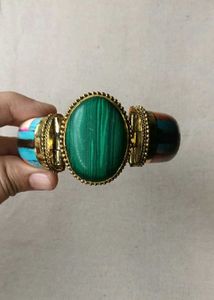 BROWN AGATE Boho Gemstone Bangle
