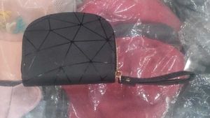 Geometric Black Wallet
