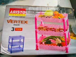 New Aristo 3 Tier Storage Rack Pink