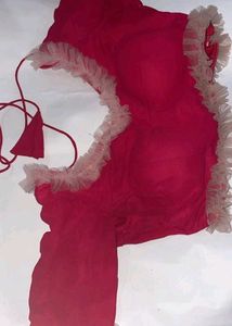 Stunning Red Ruffle Blouse