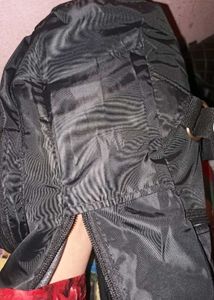 Stylish Black Nylon Backpack
