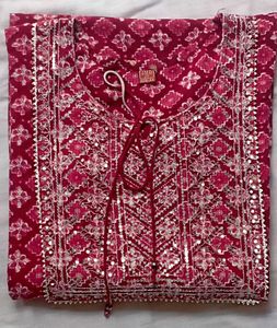 Embellished maroon Kurta for daily wear 😊