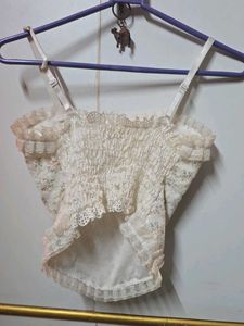 Lace corset top
