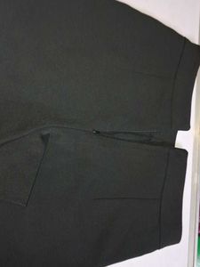 Stylish Black Pants with White Stitching