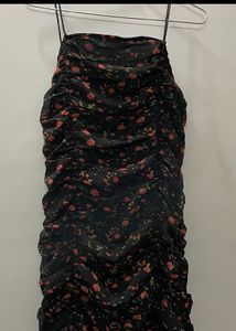 black mini dress