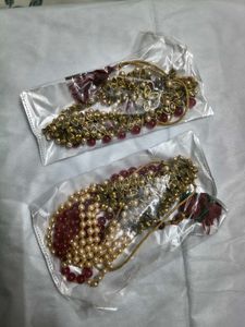 Stunning Red Kunda  Jewellery Set
