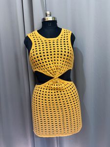 Booho Crochet Mini Dress