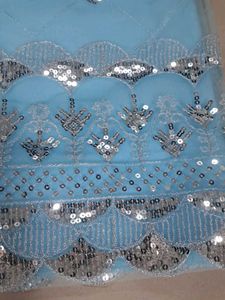 Stunning Blue Sequin Kurta Set