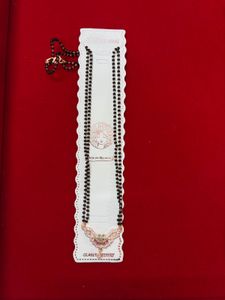 Double chain &amp; stainless steel mangalsutra