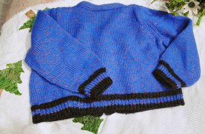 Cute Blue Knit Cardigan
