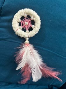 Keyring Dreamcatcher Charm with Feathers
