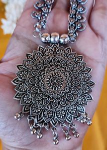 Boho Mandala Statement Necklace