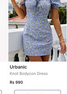 Cute Floral Puff Sleeve Dress