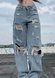Ripped Denim Pants