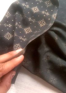 Designer Black Blouse with Back Tie-up