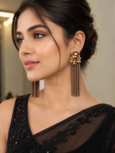 Sparkling Chandelier Tassel Earrings