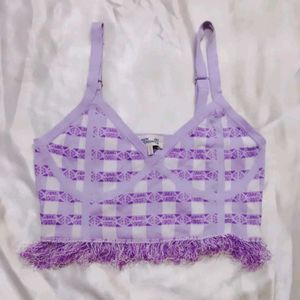 Cute Purple Crop Top