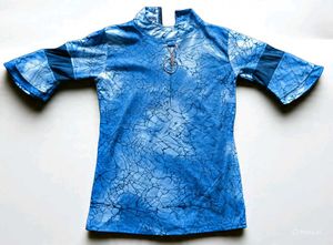 Blue Patterned Top
