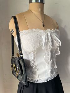 White Lace tube Top