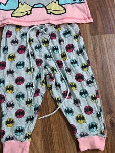 Cute Pink Batman T-Shirt for Toddlers