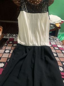 Chic Black and White Jumpsuit