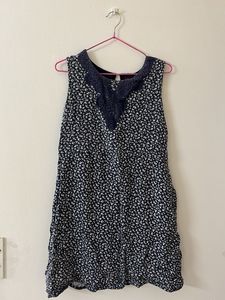 Floral Print Sleeveless Dress