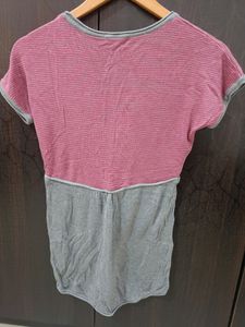 Lovely Red And Grey Top From wills Sport