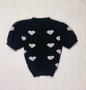 Cute Mini heart Black top