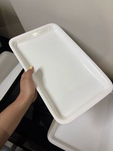 Set of 3 White Trays