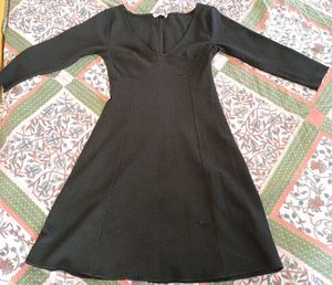 Black Short Dress One Piece Long Sleeves For Girls