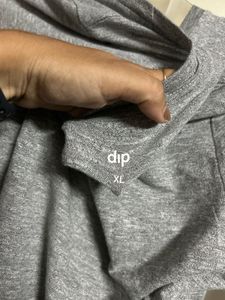Grey V-Neck Pocket T-Shirt