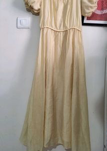 Vintage Inspired Puff Sleeve Square Neck Dress