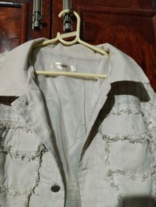 Tweed Stylish Distressed  Jacket