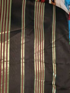 Elegant Striped Saree with full sleeves blouse