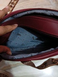 Maroon Crossbody Bag