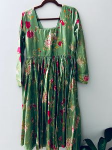 Green Anarkali Suit Set